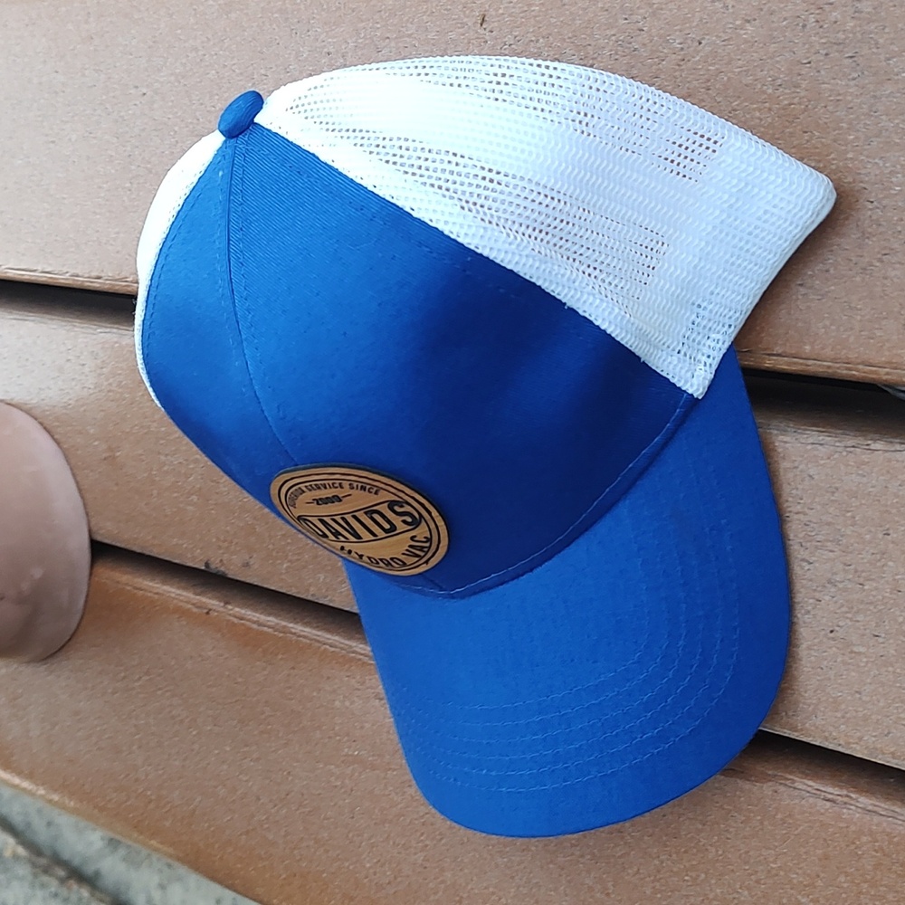 David's Hydro Vac Stitched Leather Patch Trucker … - image 3